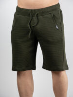 Βερμούδα Regular Fit Μονόχρωμη Λαδί