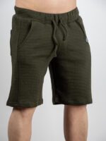 Βερμούδα Regular Fit Μονόχρωμη Λαδί