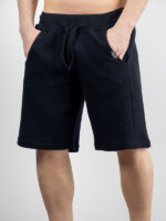 Βερμούδα Regular Fit Μονόχρωμη Μαύρο