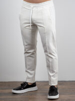 Παντελόνι Punto Roma Με Λάστιχο Λευκό