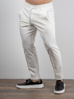 Παντελόνι Punto Roma Με Λάστιχο Λευκό