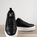 Παπούτσι Τεχνόδερμα Κανονική Γραμμή Μαύρο