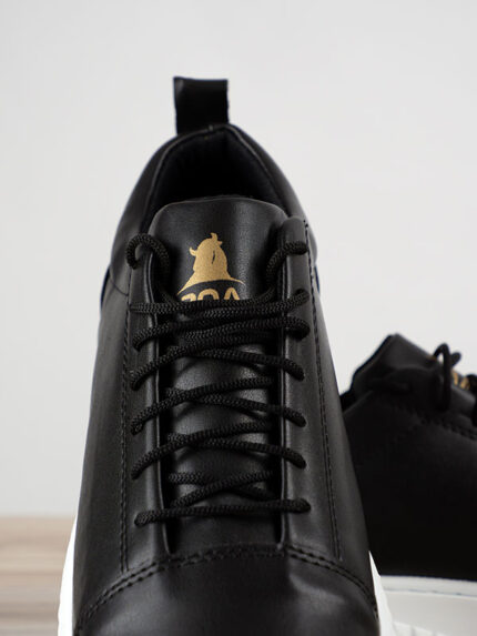 Παπούτσι Τεχνόδερμα Κανονική Γραμμή Μαύρο