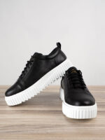 Παπούτσι Τεχνόδερμα Κανονική Γραμμή Μαύρο