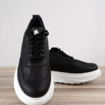 Παπούτσι Τεχνόδερμα Κανονική Γραμμή Μαύρο