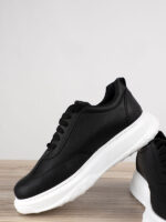 Παπούτσι Τεχνόδερμα Κανονική Γραμμή Μαύρο