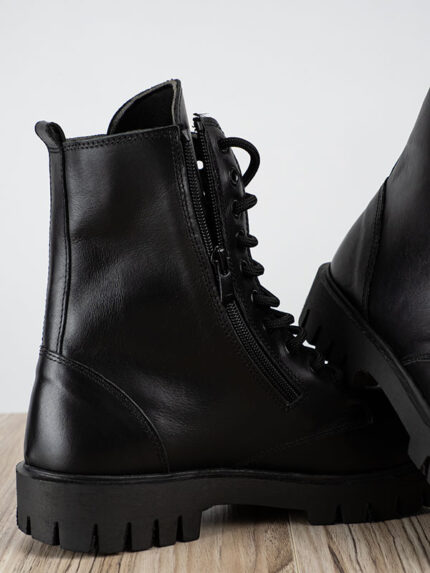 Παπούτσι Δερμάτινο άνετη Γραμμή Μαύρο