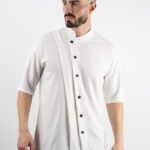 Πουκάμισο Oversized 3/4 Μανίκι Λευκό