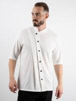 Πουκάμισο Oversized 3/4 Μανίκι Λευκό