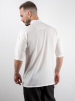 Πουκάμισο Oversized 3/4 Μανίκι Λευκό