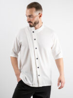 Πουκάμισο Oversized 3/4 Μανίκι Λευκό