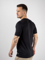 T-Shirt Με Διπλό Νερβιρ Μαύρο