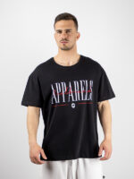 T-Shirt Regular Fit Apparels Μαύρο
