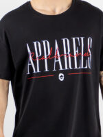 T-Shirt Regular Fit Apparels Μαύρο