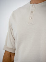 T-Shirt Rib Stop Regular Fit Μπέζ