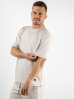 T-Shirt Rib Stop Regular Fit Μπέζ