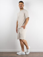 T-Shirt Rib Stop Regular Fit Μπέζ