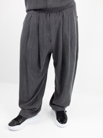 Παντελόνι Baggy & Λάστιχο Κάτω Γκρί