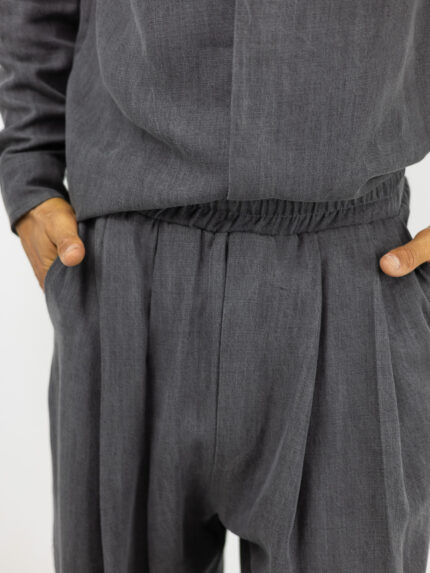 Παντελόνι Baggy & Λάστιχο Κάτω Γκρί