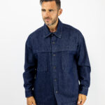 Jean Πουκάμισο Oversized Μπλέ