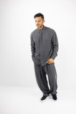 Jean Πουκάμισο Loose Fit & κρυφή πατιλέτα Γκρί