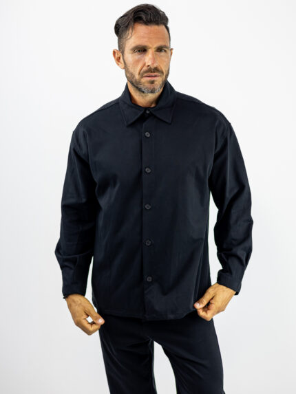 Πουκάμισο Loose Fit Μαύρο