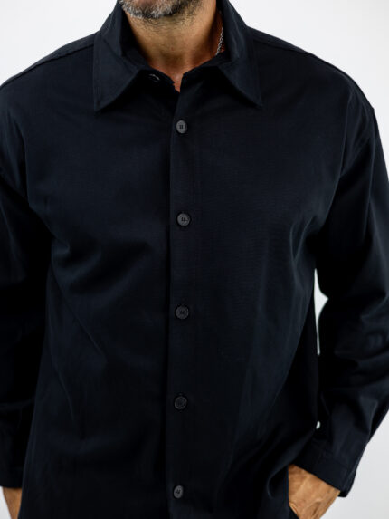 Πουκάμισο Loose Fit Μαύρο