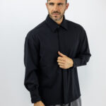 Πουκάμισο Regular Fit Μαύρο