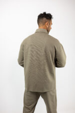 Πουκάμισο Oversized Mονόχρωμο Μπέζ