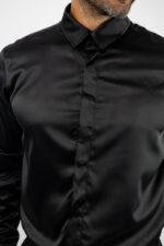 Πουκάμισο Slim Fit Μαύρο