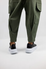 Παντελόνι Cargo Balloon & Πουκάμισο Oversized Λαδί