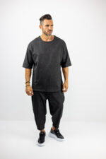 Παντελόνι Jogger Balloon & Τ-Shirt Oversized Μονόχρωμο