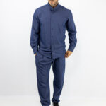 Παντελόνι Jogger Loose Fit & Πουκάμισο Μάο Regular Fit Navy
