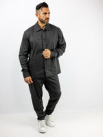 Παντελόνι Chinos & Λάστιχο Πισω & Overshirt Πουκάμισο Λαδί