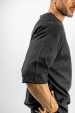 T-Shirt Oversized Μονόχρωμο Μαύρο