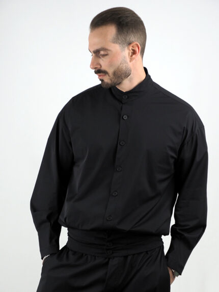 Πουκάμισο Regular Fit & Mαο Γιακά