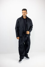 Ζακέτα Oversized Μονόχρωμη Μαύρη