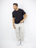 Παντελόνι Cargo Oversized Μπέζ