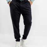 Πάντελονι Chinos Regular fit & Λάστιχο Πίσω Μαύρο