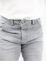 Jean Slim Fit & Λάστιχο Κάτω Γκρί