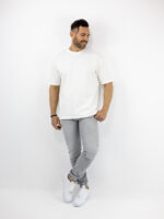 Jean Slim Fit & Λάστιχο Κάτω Γκρί