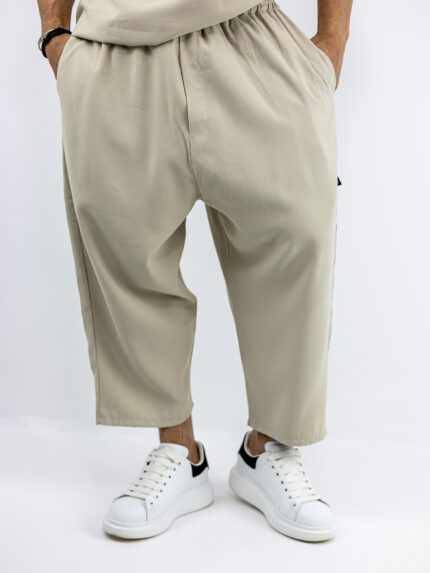 Πάντελονι Oversized Japanese Μπέζ