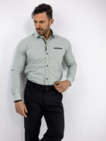 Πουκάμισο Slim Fit - Στενή Γραμμή Mέντα