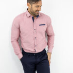 Πουκάμισο Slim Fit - Στενή Γραμμή Ρόζ