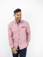 Πουκάμισο Slim Fit - Στενή Γραμμή Ρόζ
