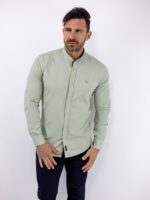 Πουκάμισο Μάο Slim Fit - Στενή Γραμμή Μέντα