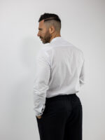 Πουκάμισο Slim Fit Μάο Λευκό