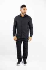 Παντελόνι Jogger Loose Fit & Πουκάμισο Regular Fit Μαύρο
