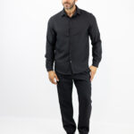 Παντελόνι Jogger Loose Fit & Πουκάμισο Regular Fit Μαύρο
