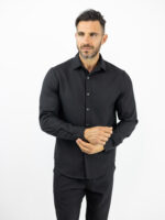 Παντελόνι Jogger Loose Fit & Πουκάμισο Regular Fit Μαύρο